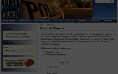 What is a Tulsa Warrant Surrender?